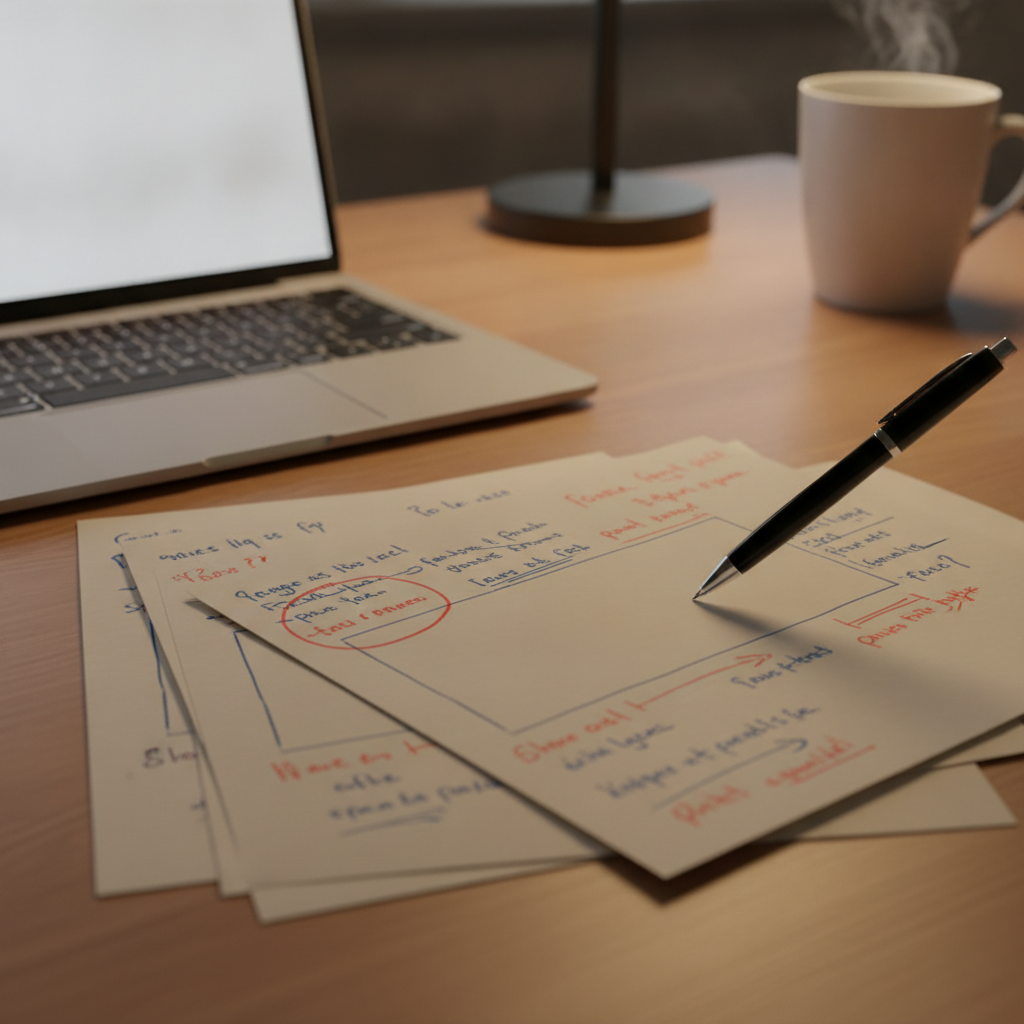 Reviewing and annotating a proposal draft